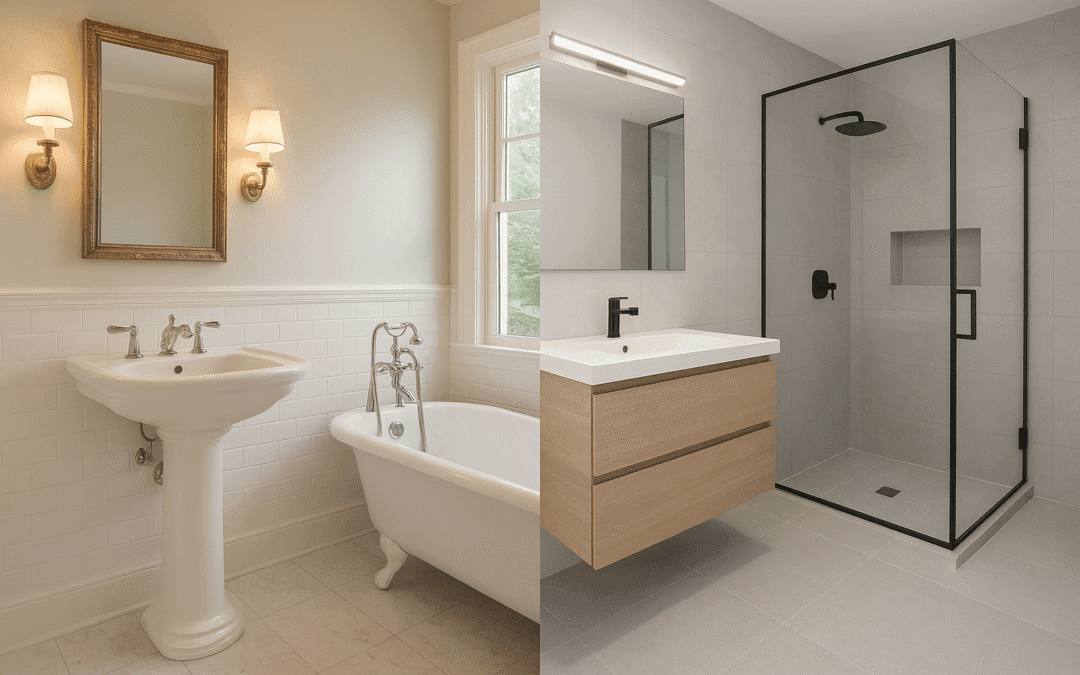 Classic vs. Modern: Bathroom Styles in Woodstock